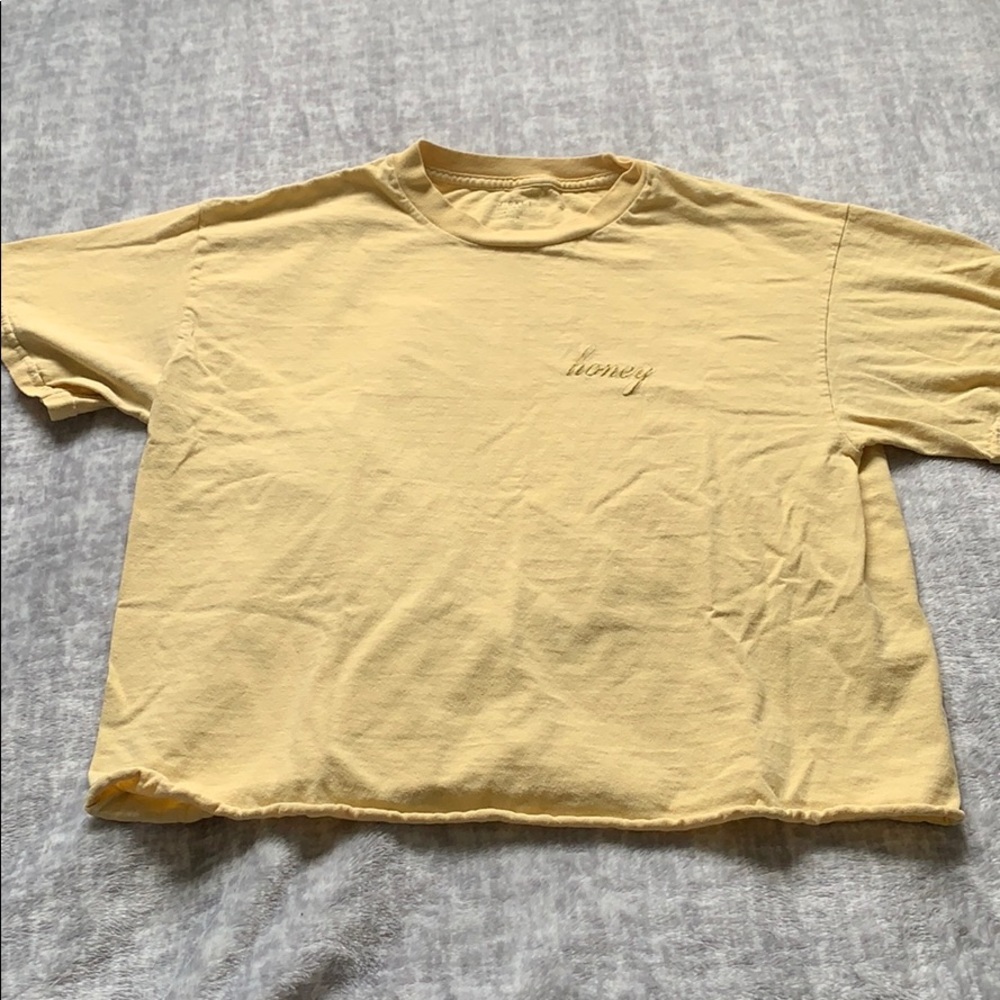 Brandy Melville /J Galt Yellow Honey Tshirt